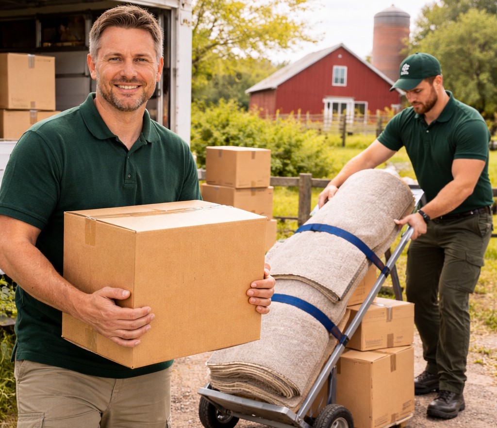 Removalist dismantling bed frame for safe transport